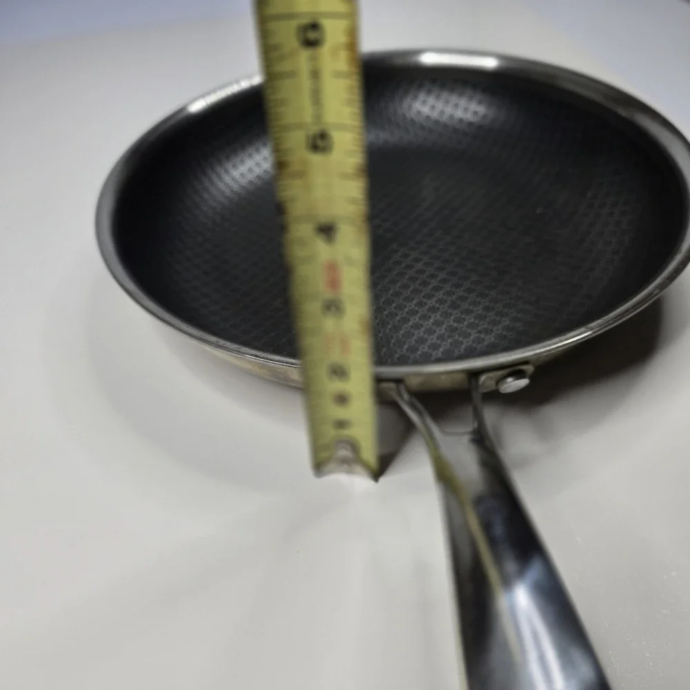 David Burke Stainless Steel 10in Frying Pan Cooking Kitchen Stove Food Stainless